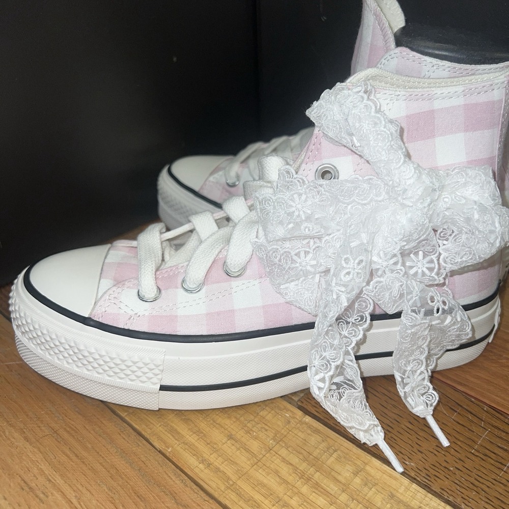 Converse Women's Chuck Taylor All Star Lift Platform Gingham A13663C - Picture 5 of 7